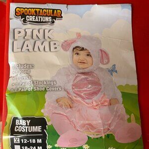 Girl's Size 12-18 Months "Little Lamb" Halloween Costume